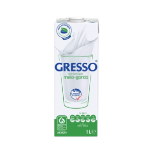 Leite UHT Meio Gordo Gresso