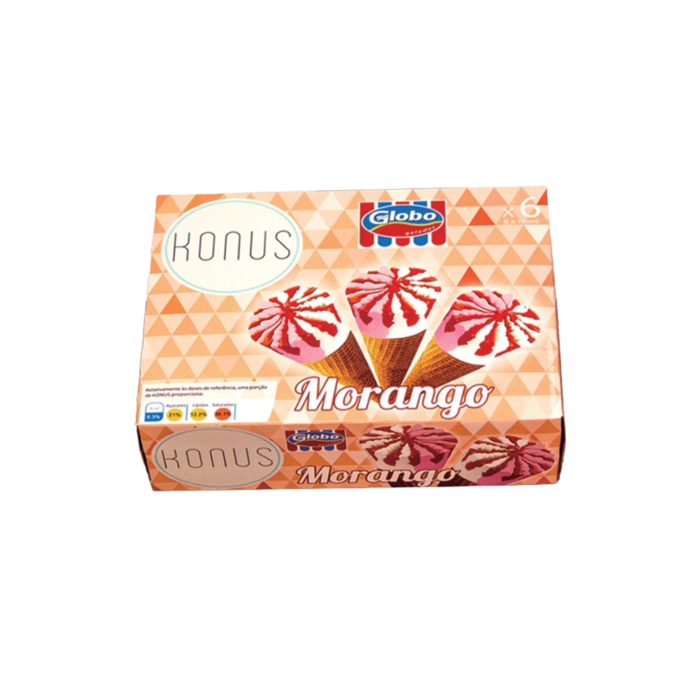 Gelado Konus Morango 6 Un