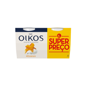 Iogurte Grego Pêssego Oikos